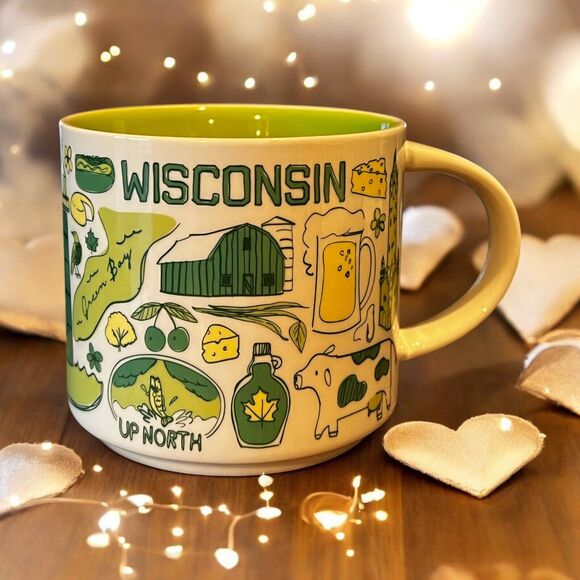 HTF Starbucks  WISCONSIN Been There Series Collectible Coffee Mug Cup EUC - Picture 1 of 8